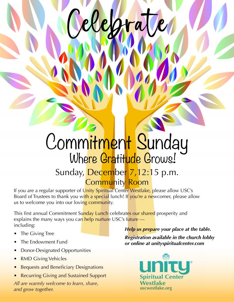 Commitment Sunday