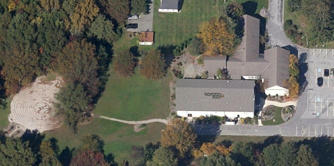 View of our campus from above