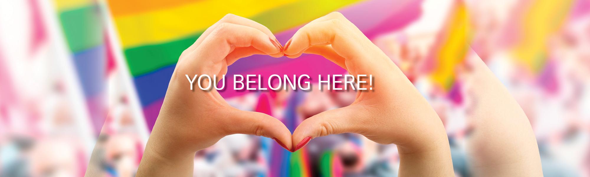 LGBTQ Welcome banner