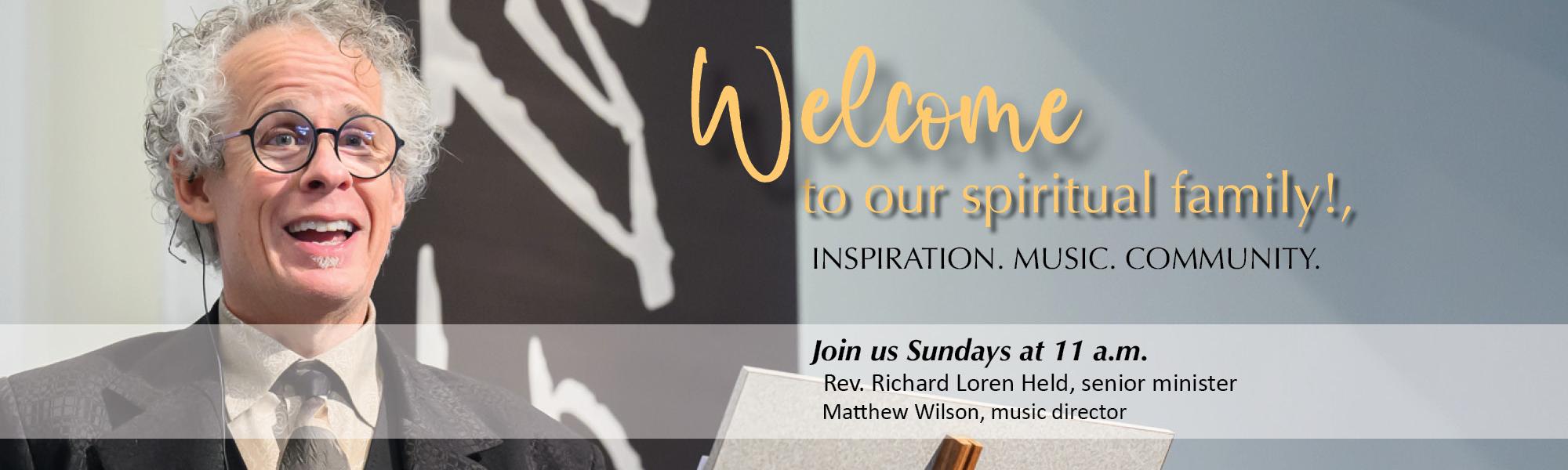 Sunday service at 11 a.m.